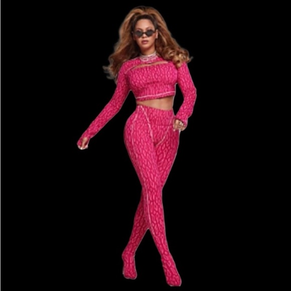 adidas x IVY PARK Monogram BOLD Pink tights - Picture 4 of 13